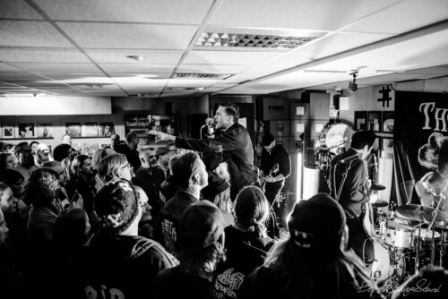 The Dogs, playing live recording concert at Big Dipper record store, Oslo, Norway 2016-03-05.