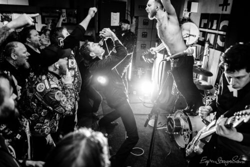 The Dogs, playing live recording concert at Big Dipper record store, Oslo, Norway 2016-03-05.